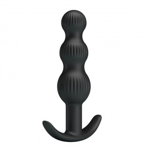 Pretty Love - Sidney Vibrating Anal Bead Massager (Chargeable - Black)